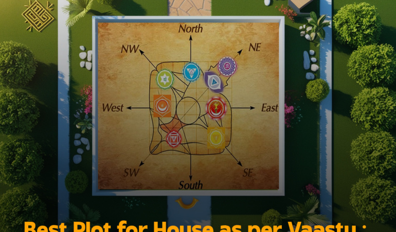 vastu plot direction chart with ideal house facing – Nakshax Store