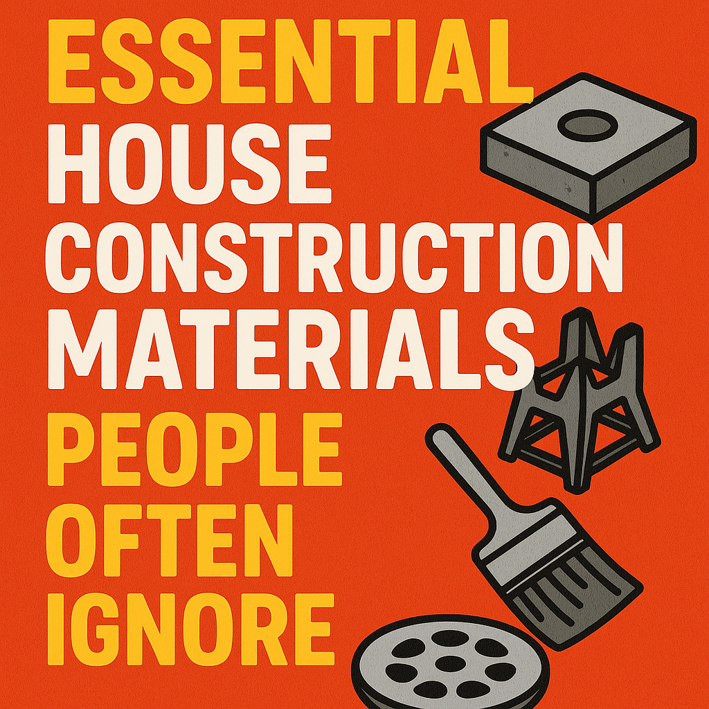 Essential House Construction Materials People Often Ignore - High Contrast Thumbnail