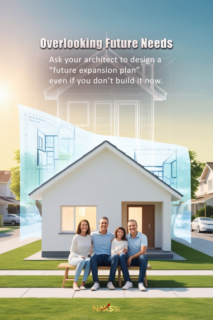Ask your architect to design a “future expansion plan” even if you don’t build it now.