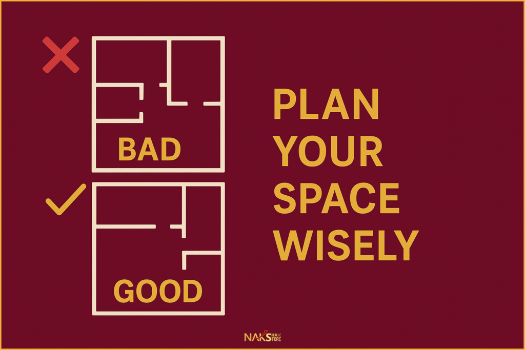example of poor and good space planning in home design